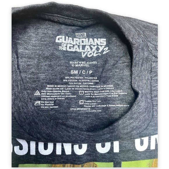 Marvel Expression of Groot Mens T-Shirt Size Small Guardians Of The Galaxy - Picture 3 of 4